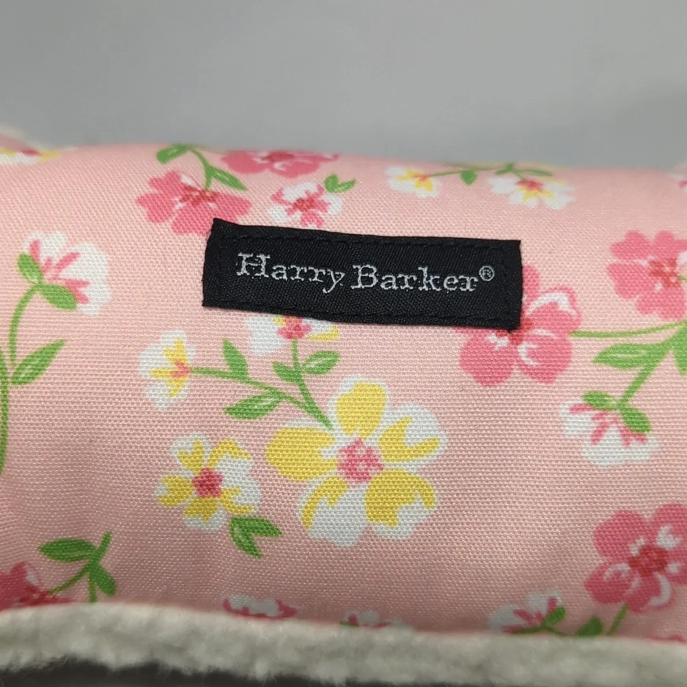 Harry Barker Pink Floral Dog Plush Toy with Sqeaker NWT
